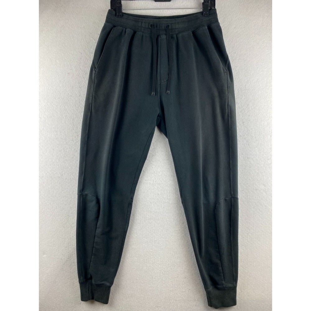 Abercrombie & Fitch Sweat Pants Mens M Medium Black Jogger Drawstring Fleece